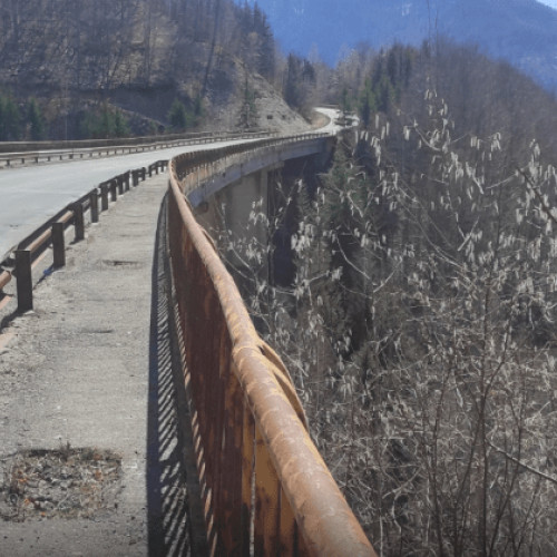 Lucrări de reparații la Viaductul Gramatic pe DN10 Buzău - Brașov