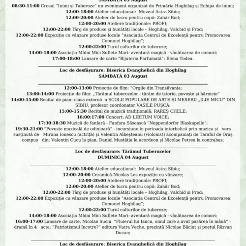Tuberozele, vedetele acestui weekend în comuna Hoghilag din judetul Sibiu