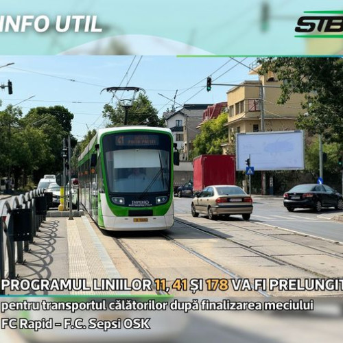 Program prelungit pentru trei linii STB pe 5 august 2024