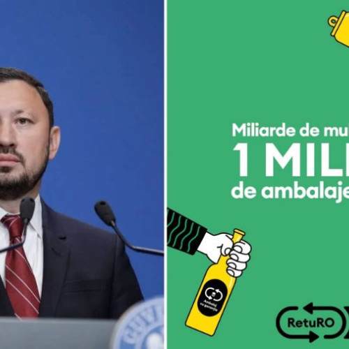 Un miliard de ambalaje colectate în primele 8 luni de la implementarea Sistemului de Garanție Returnare