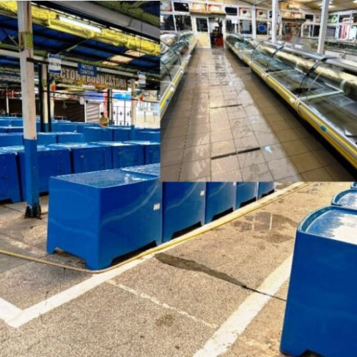 Piața Moldovei din Focșani, închisă pentru igienizare generală