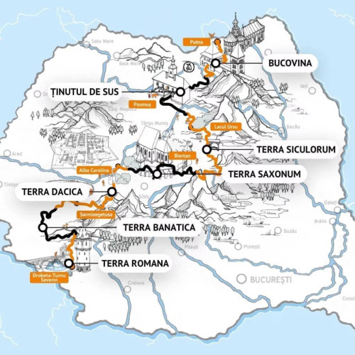 Proiectul Via Transilvanica se extinde cu o nouă buclă în comuna Sânpetru