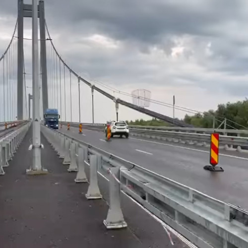 Trafic deviat pe podul de la Brăila pentru reparații
