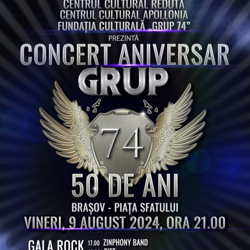 Concert aniversar GRUP 74 în Piața Sfatului