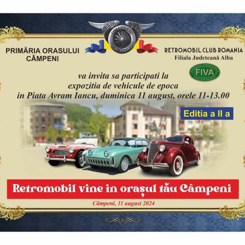Expoziție de mașini de epocă la Câmpeni