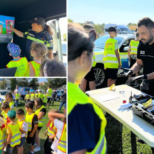 Ateliere de siguranță pentru copii organizate de poliție în județul Bacău