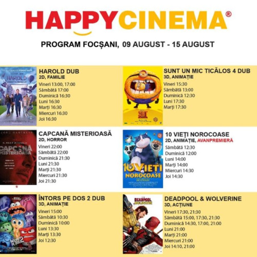 Happy Cinema Focsani: Servicii și Oferte pentru Toți iubitorii de Film