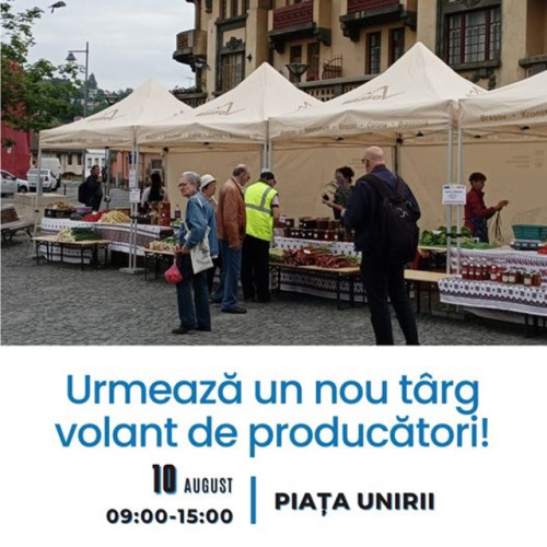 Un nou târg volant în Piața Unirii din Brașov