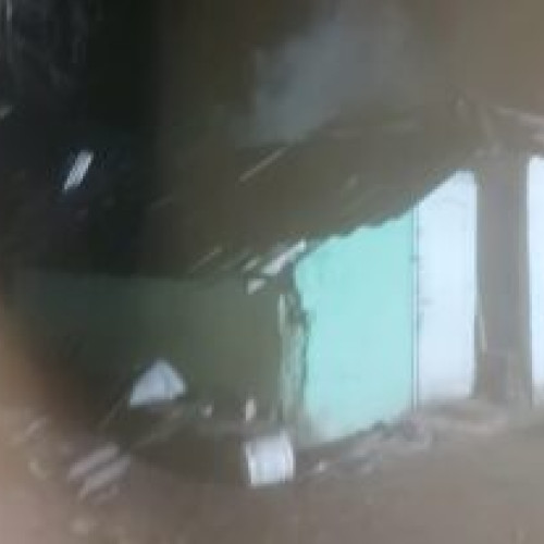 Un bărbat salvat dintr-o casă cuprinsă de flăcări în Baranca