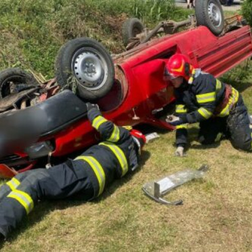 Accident rutier pe DN 24, în apropiere de Moara Domnească