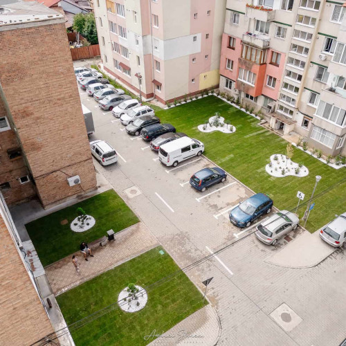 Spațiu verde reabilitat în Blaj, de peste 1.000 mp
