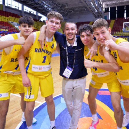 Echipa masculină U16 a României în fruntea grupei C la Campionatul European