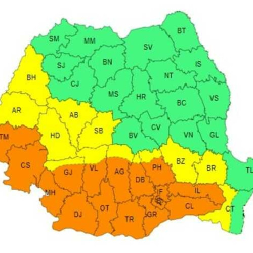 Avertizări meteorologice de căldură extremă în România