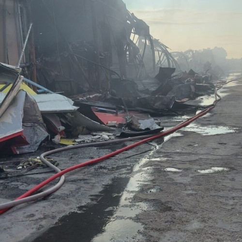 Incendiu de amploare în Afumați, județul Ilfov