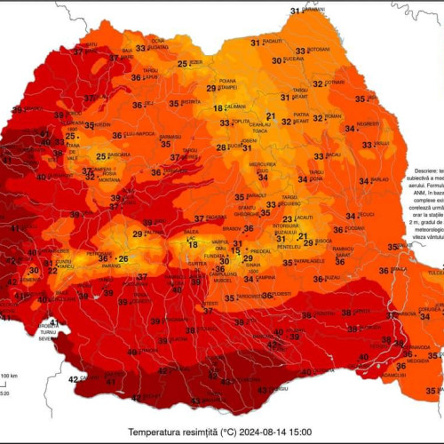 Avertizare de caniculă în județul Dâmbovița: temperaturi de până la 37 de grade