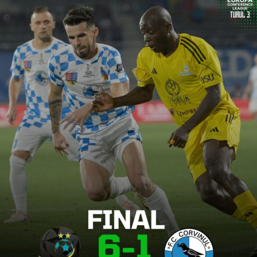 Corvinul Hunedoara eliminată din UEFA Conference League de FC Astana