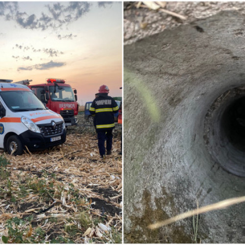 Un copil de 2 ani din Teleorman a căzut într-un puț de irigare