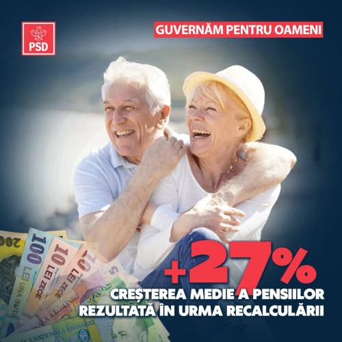 Recalcularea pensiilor începe de astăzi în România