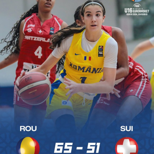 Naționala feminină de baschet Under 16 a României obține a doua victorie în grupa A la Campionatul European