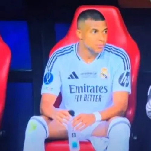 Kylian Mbappe surprinde la finala Supercupei Europei consumând apă minerală românească