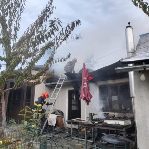 Incendiu într-o locuință din satul Dalhauti, comuna Carligele