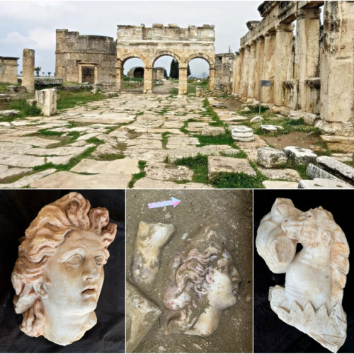 Sculpturi antice descoperite la Laodiceea, lângă Denizli