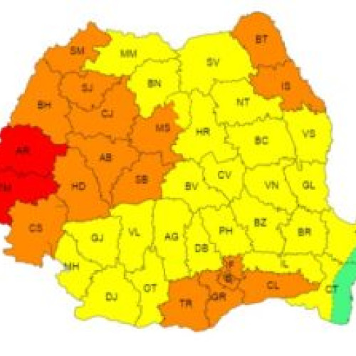 Avertizări meteo Cod Portocaliu pentru județul Botoșani