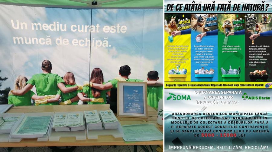 Campania "Colectarea separată a deșeurilor începe din casa ta" în Bacău