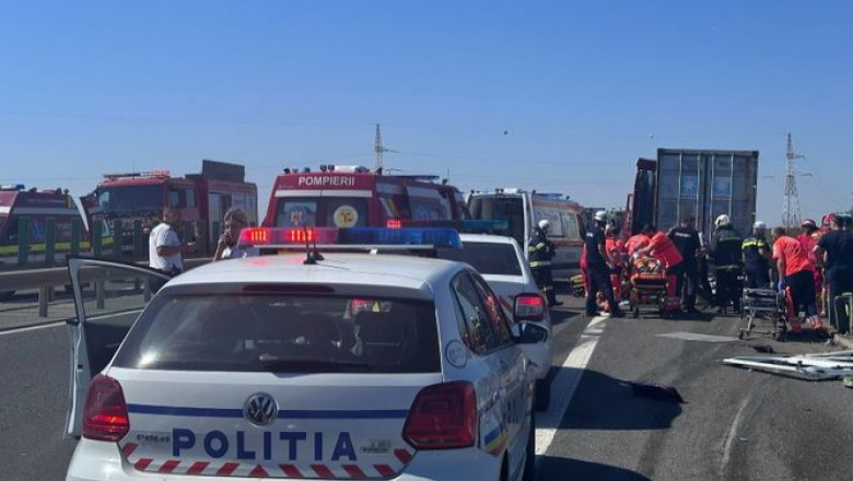 Accident rutier grav în Constanța: 13 victime, dintre care una în stare gravă