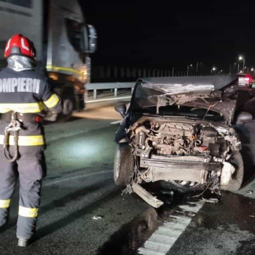 Accident rutier pe autostrada A10 între Sebeş şi Alba Iulia