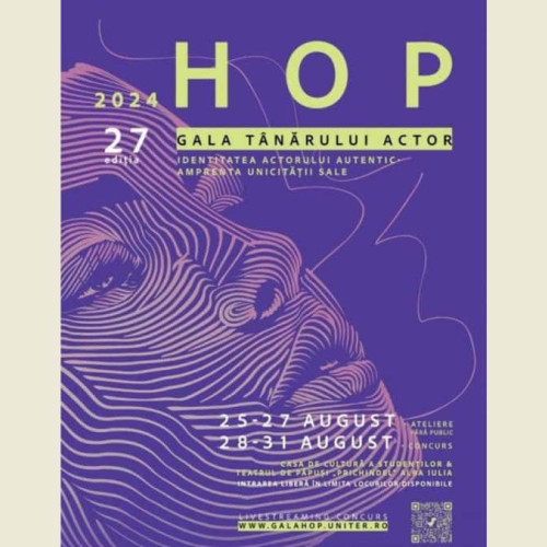 Gala Tanarului Actor HOP, ediția a 27-a, se desfășoară la Alba Iulia