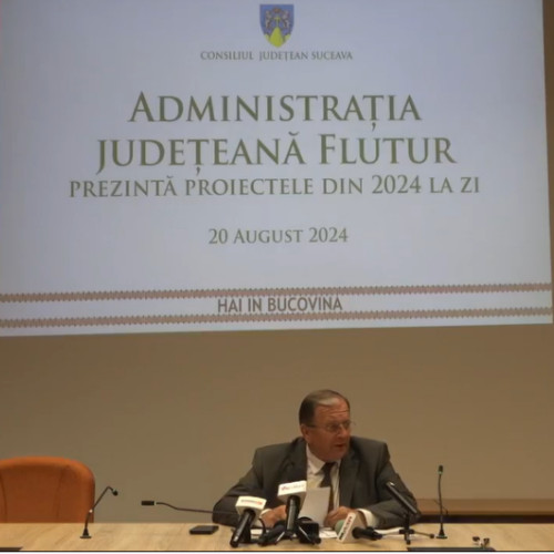 Gheorghe Flutur prezintă bilanțul activității la Consiliul Județean Suceava