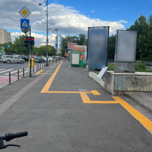 Proiect pentru marcaje tactile pentru nevăzători în București