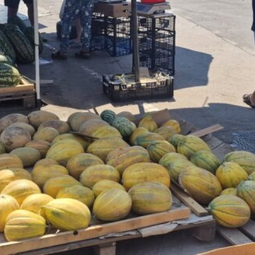 Pepenele, regele verii în Piața Centrală din Giurgiu