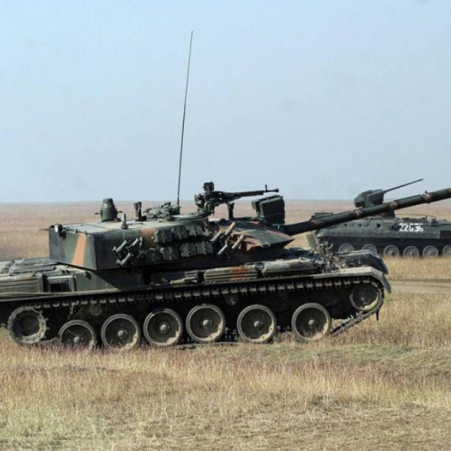 Concurs demonstrativ al tanchistilor din diverse batalioane din România