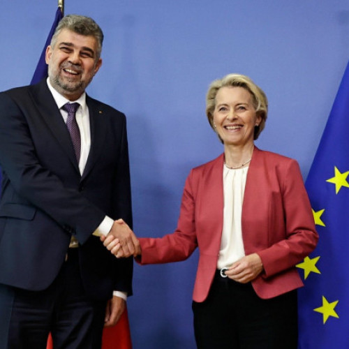 Marcel Ciolacu discută cu Ursula von der Leyen despre PNRR și portofoliul României în UE