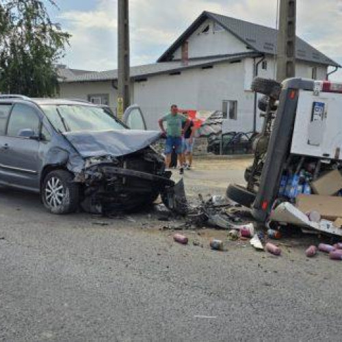 Accident rutier grav între doi botoșăneni în județul Suceava