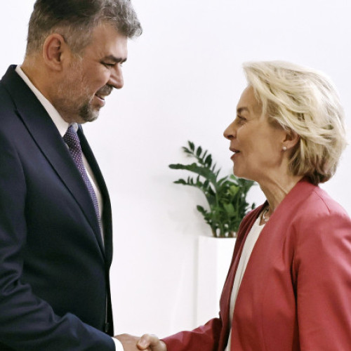 Premierul Marcel Ciolacu se întâlnește cu Ursula von der Leyen la Bruxelles