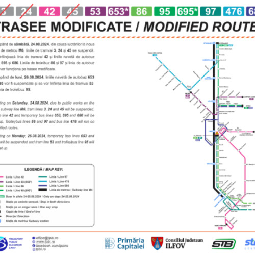 Schimbări în traseele de transport public din zona capătului de linie "Clabucet"