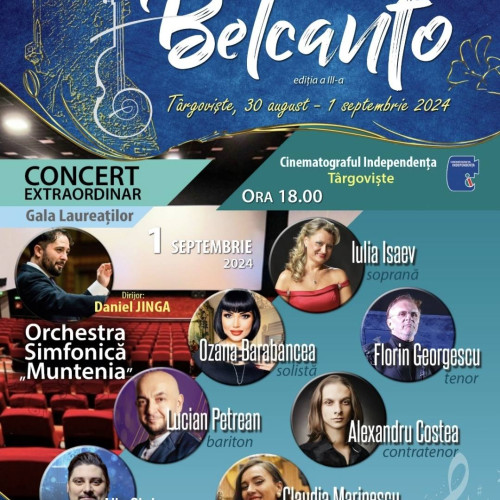 Festivalul-Concurs Național de Muzică Clasică "Belcanto" la Târgoviște