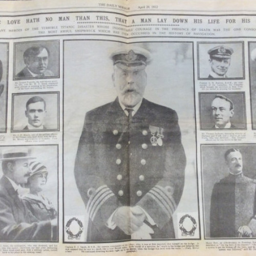 Descoperire rară: ziarul vechi despre tragedia Titanicului găsit într-un dulap din Anglia