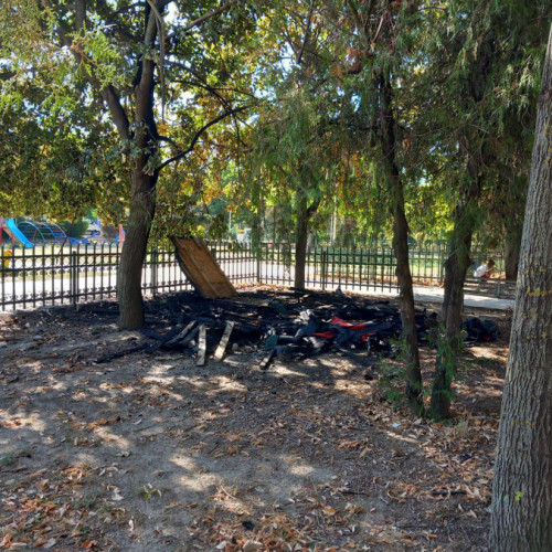 Prezența unui incendiator în Parcul "Corneliu Coposu" pune în pericol siguranța galatenilor