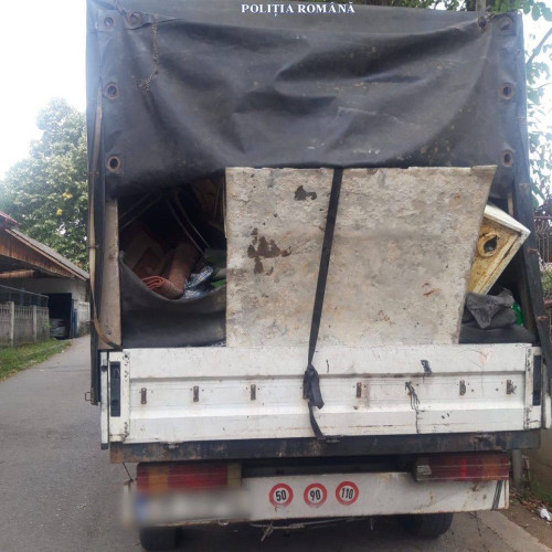 Controale ale poliției din Dâmbovița: Transport de deșeuri și uleiuri uzate fără autorizație