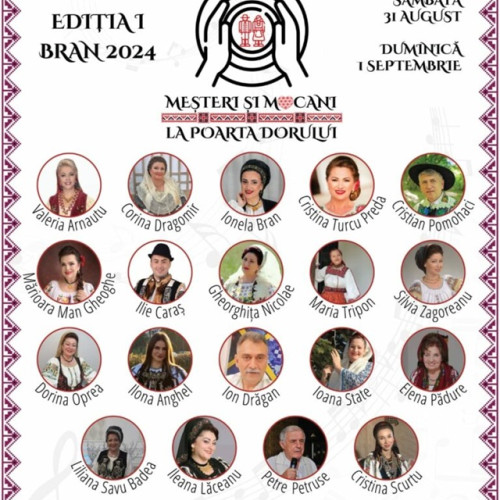 Festivalul "Meșteri și Mocani la Poarta Dorului" se va desfășura în Bran
