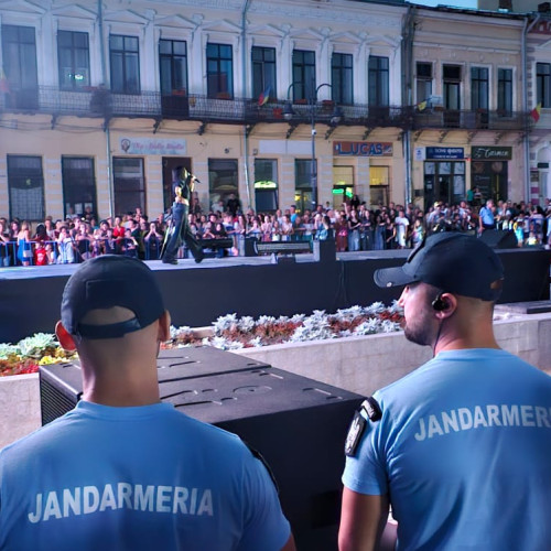 Jandarmii botoșăneni au intervenit pentru menținerea ordinii publice