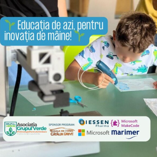 Copiii din județul Bacău și Adjud învață despre tehnologie prin programul EcoTech Creators Code Kids