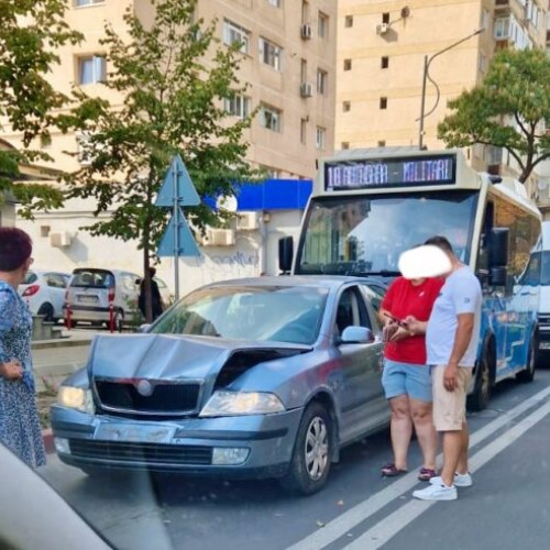 Accident rutier pe Bulevardul Unirii din Focșani