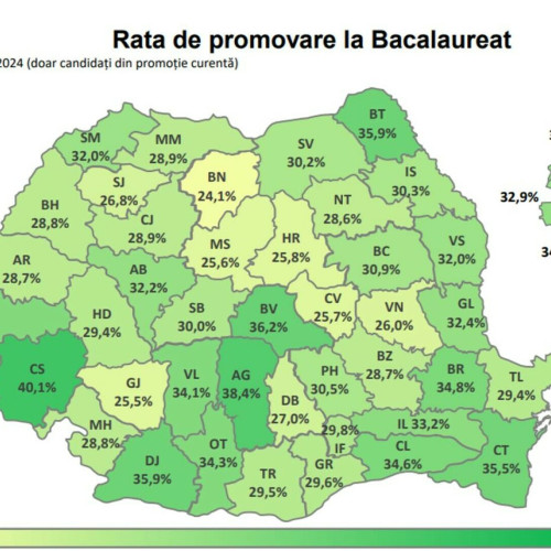 Rata de promovare la examenul de bacalaureat din sesiunea de toamnă 2024, sub 30%