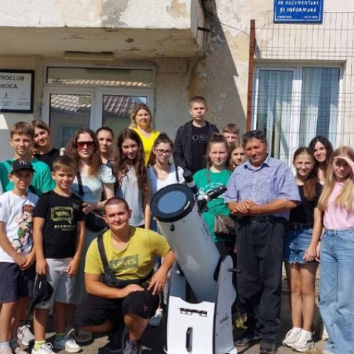 Vizita tinerilor din Soroca la AstroClubul Bisoca