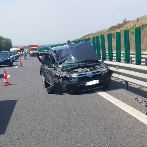 Accident rutier pe Autostrada A1, în localitatea Pianu